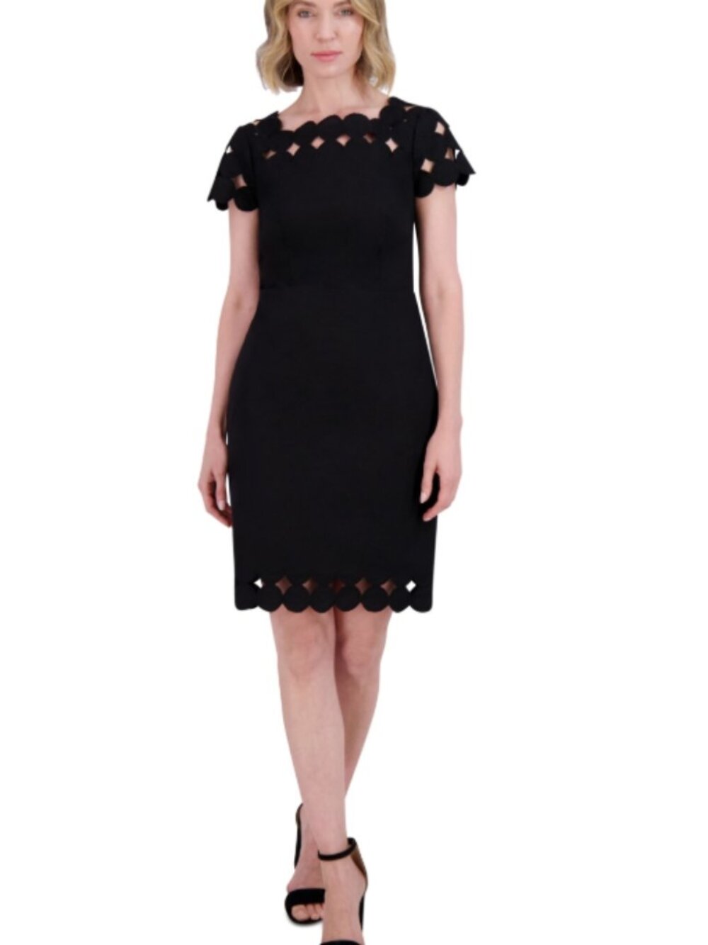 Vince Camuto Women's Square-Neck Cutout Shift Dress - Black. Size 6 And 12 Avail